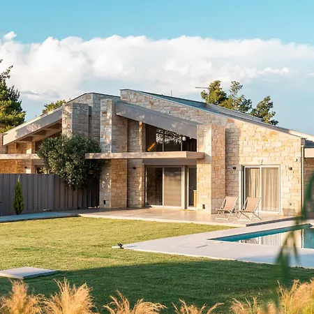 빌라 Terra Petra Luxury By Travel Pro Services- Halkidiki 보우르보우로우